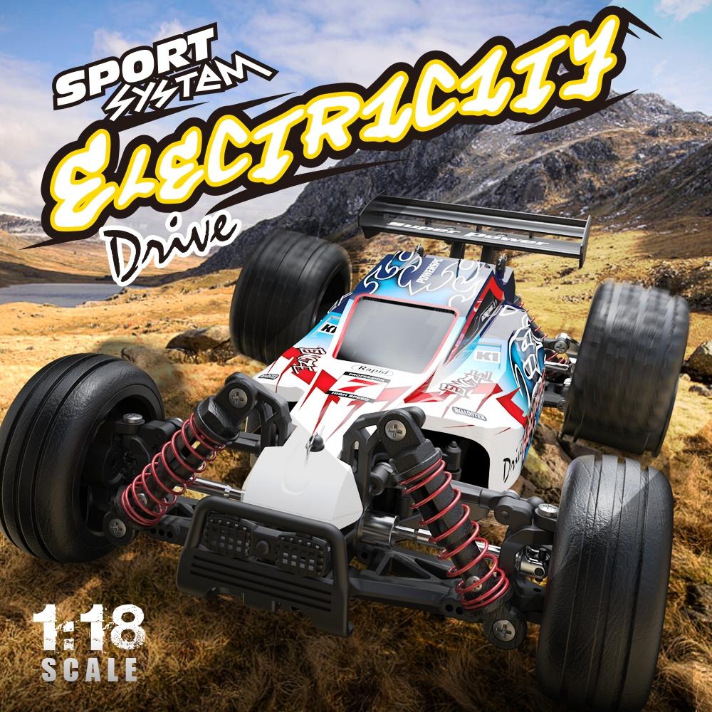High Speed 4wd Rc Car - 1 18 Scale - Blue