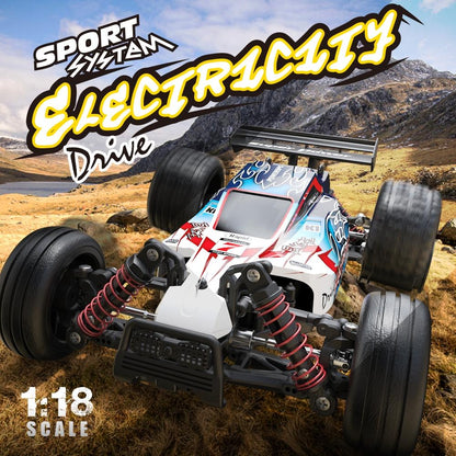 High Speed 4wd Rc Car - 1 18 Scale - Blue