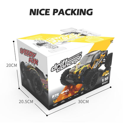 High Speed 4wd Rc Car - 1 18 Scale - Blue