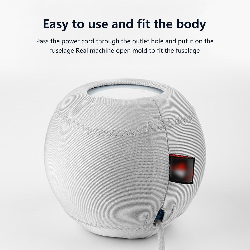 Protective Cloth Cover for Homepod Mini Speaker - Set of 2 - Light Gray