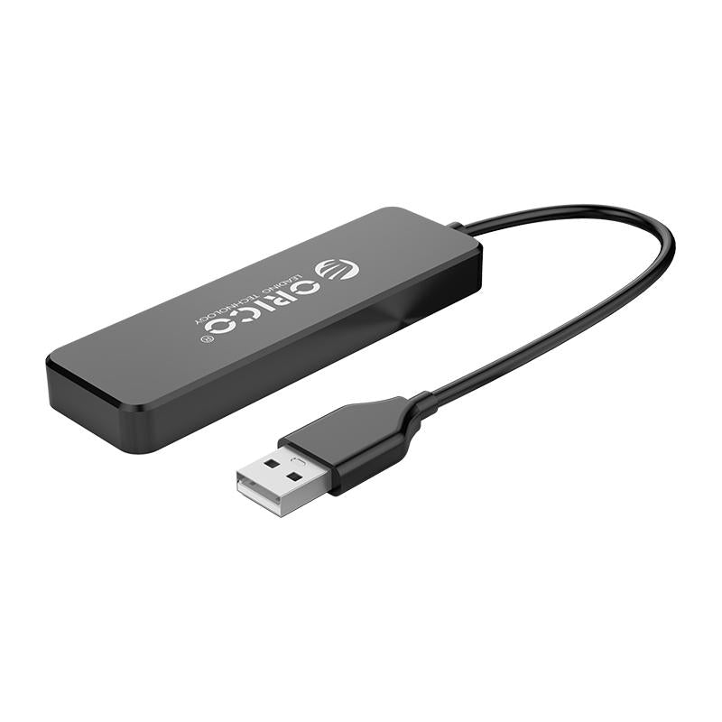 4-Port Usb 2.0 Hub Converter Black