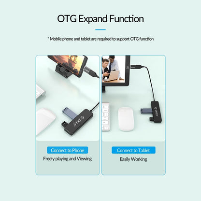 4-Port Usb 2.0 Hub Converter Black