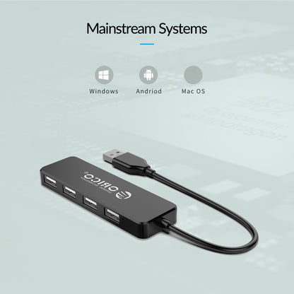 4-Port Usb 2.0 Hub Converter Black