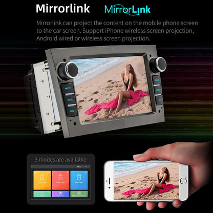 7 Inch Car Mp5 Player With Dab Function & Carplay / Android Auto For Opel - 1Gb + 16Gb - 1Gb + 16Gb Black