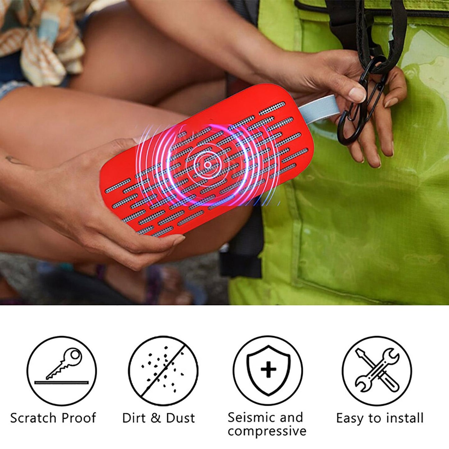 Flexible Silicone Cover for Bose Soundlink Bluetooth Speaker - Dustproof - Black