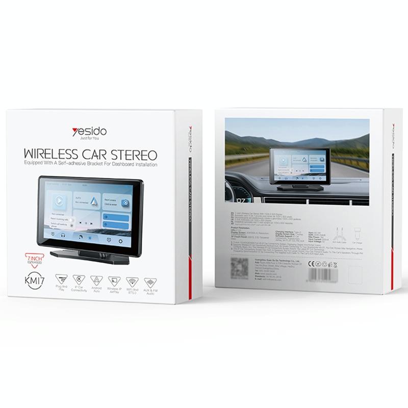 7 Inch Carplay Portable Car Video Navigation - Black