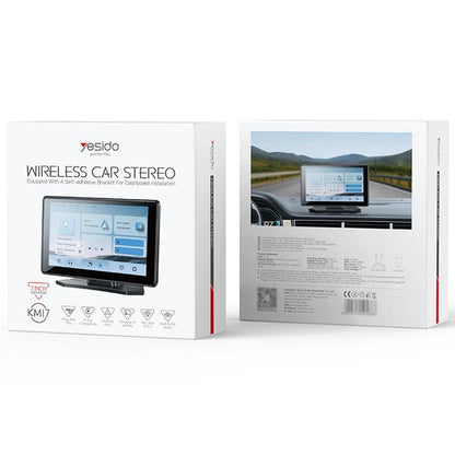 7 Inch Carplay Portable Car Video Navigation - Black