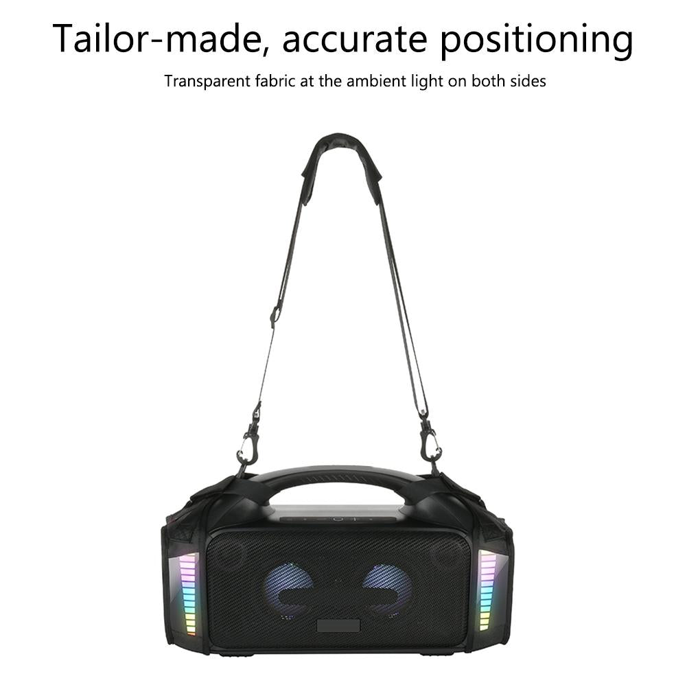 Protective Case for Tribit Stormbox Blast Speaker with Carrying Strap - Black