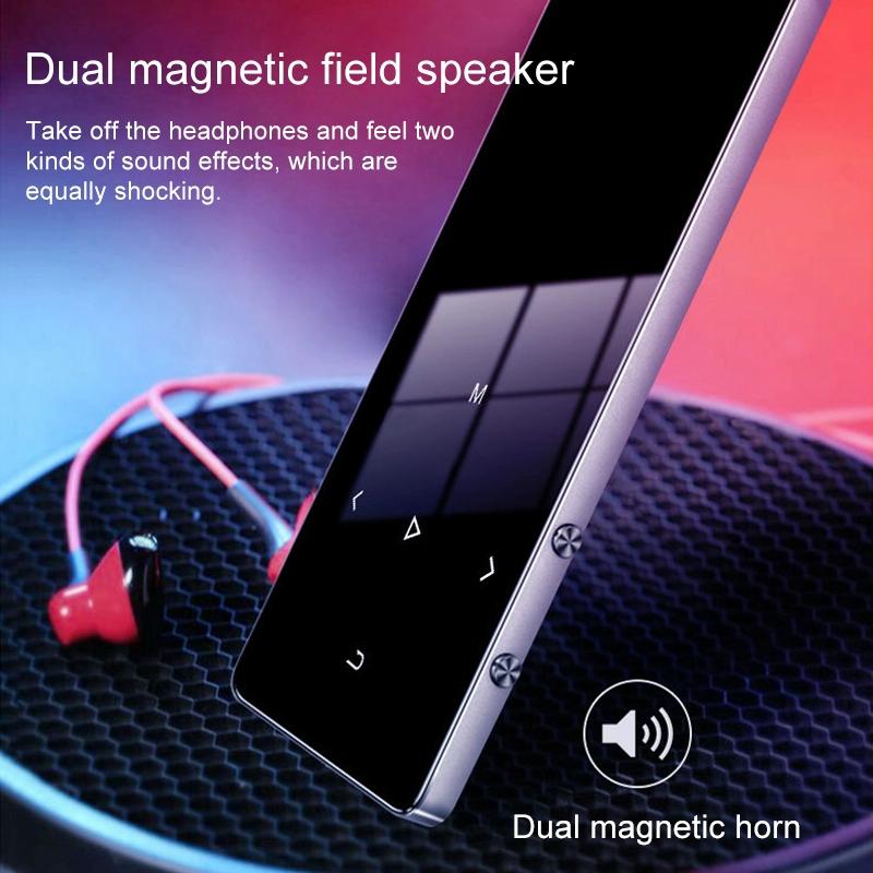 1.8 Inch Metal Bluetooth Mp3 / Mp4 Player With Touch Screen 8Gb - 8Gb Black