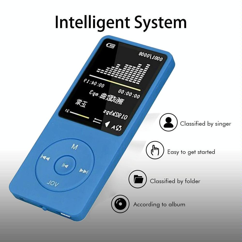 Portable Lcd Fm Radio Mp3 Mp4 Player 4Gb Memory Black - Black 4Gb