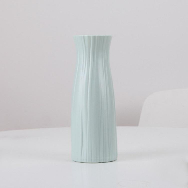 Versatile Plastic Vase for Home Decor and Flower Arrangements - Milk White