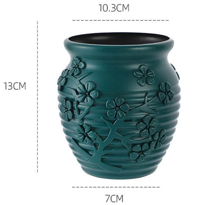 Hydroponic Vase for Home Flower Arrangements - Wet and Dry - Milk White