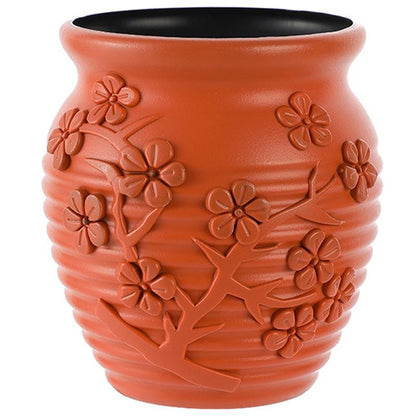 Hydroponic Vase for Home Flower Arrangements - Wet and Dry - Milk White