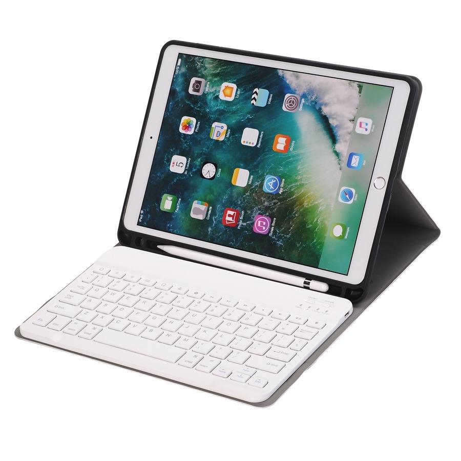Bluetooth Keyboard Leather Tablet Case For Ipad Air 3 / Pro 10.5 / 10.2 - Detachable - Black
