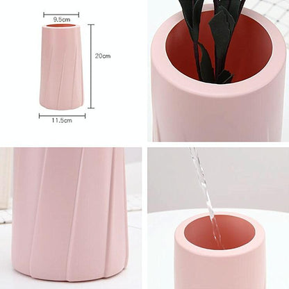Creative Plastic Vase for Modern Decor - Simple Design - Blue