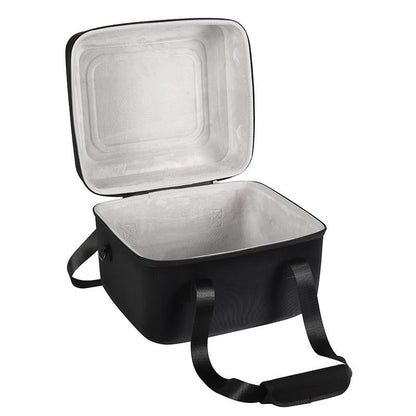 Shockproof Portable Carrying Case - Compact Design - Black + Orange