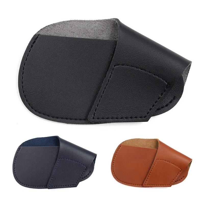 Leather Golf Club Cover Protective Cap For Clubs - Black