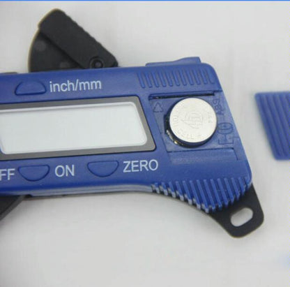 Digital Thickness Gauge for Professional Construction - Plastic - Red