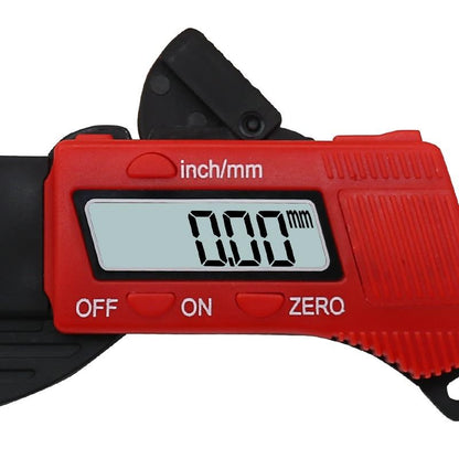 Digital Thickness Gauge for Professional Construction - Plastic - Red