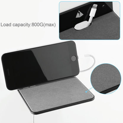 Wall-mounted Bluetooth Speaker Bracket with Phone Charging - White