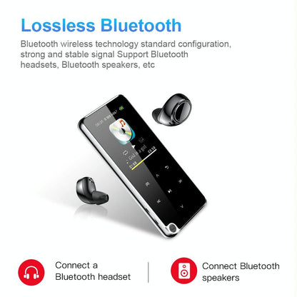 Portable Bluetooth Mp3 Player 4Gb Capacity Black
