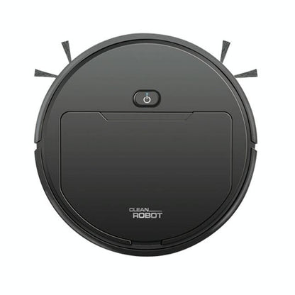 3-in-1 Smart Vacuum Cleaner Robot - Rechargeable Multifunctional Dry / Wet - Black
