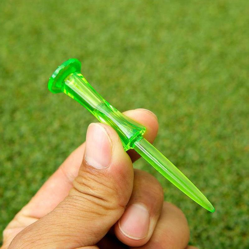 20-pack Golf Ball Tees - Durable 8-point Crown Tip for Competition - Anti-hitting - Yellow