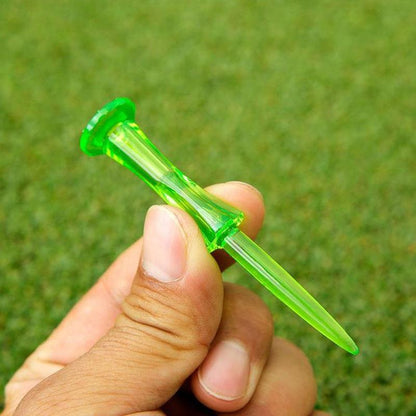 20-pack Golf Ball Tees - Durable 8-point Crown Tip for Competition - Anti-hitting - Yellow