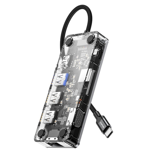 9-In-1 Multi-Function Type-C Hub Adapter Grey