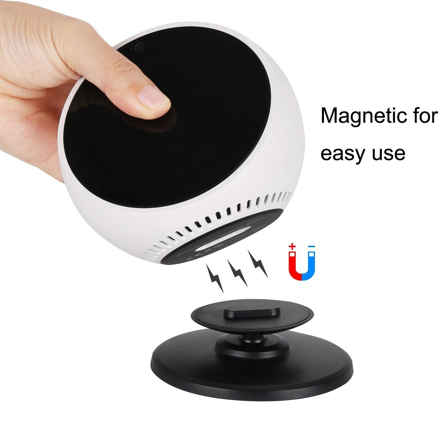 Adjustable Angle Bluetooth Speaker Bracket for Amazon Echo Spot - White