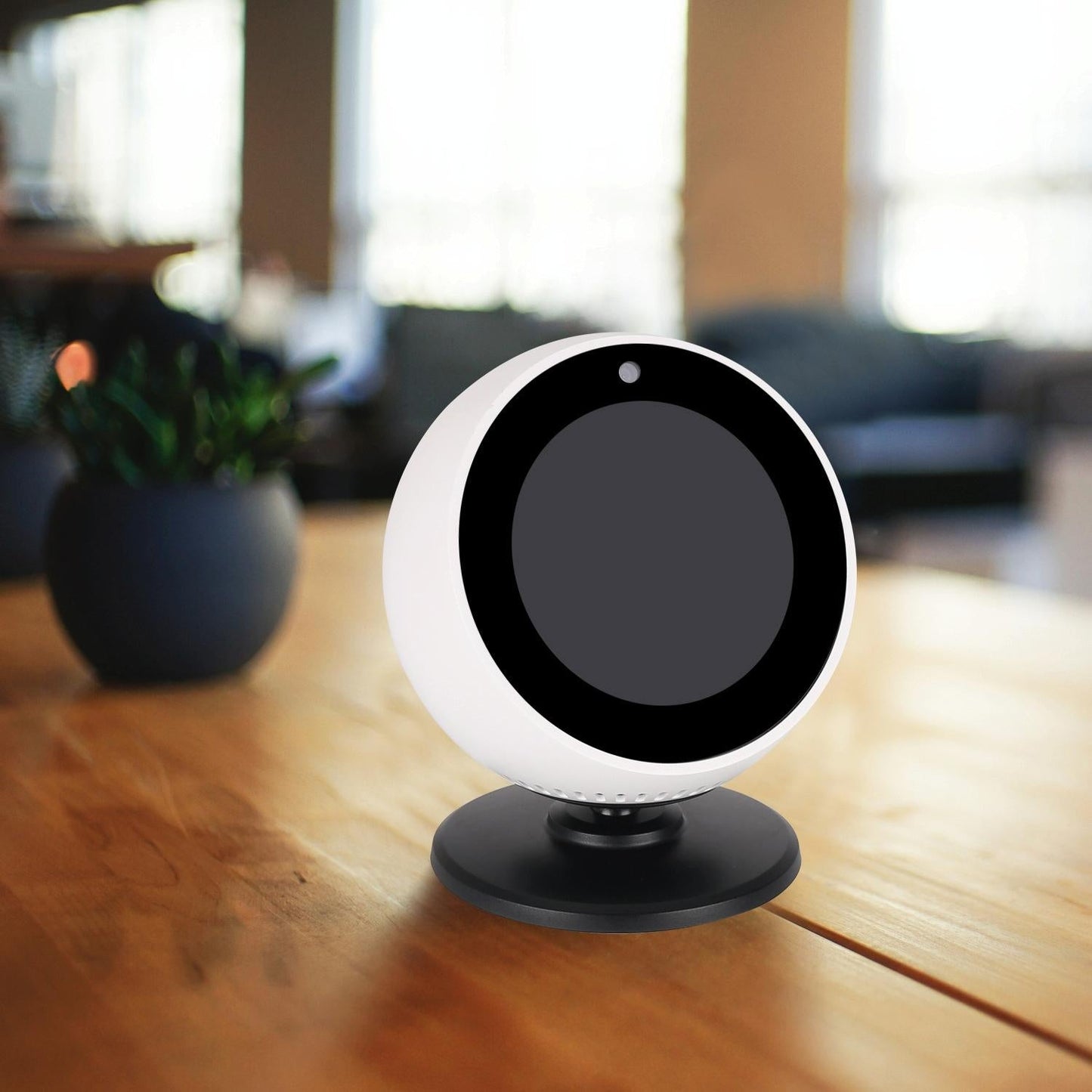 Adjustable Angle Bluetooth Speaker Bracket for Amazon Echo Spot - White