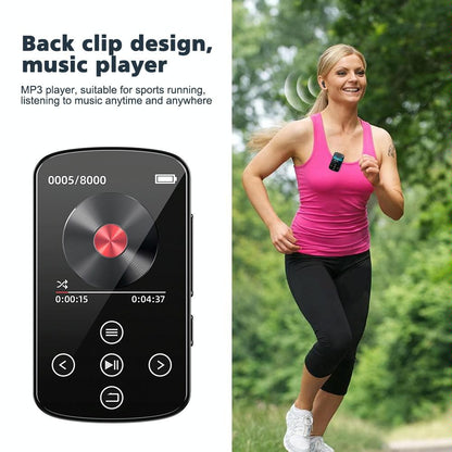 Touch Screen Mp3 Bluetooth Music Player 128Gb Memory Hifi Sports Clip - No Tf Card