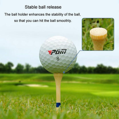 Adjustable Bamboo Golf Spikes - 30pcs / Box - Depth Marker Tee - 83Mm