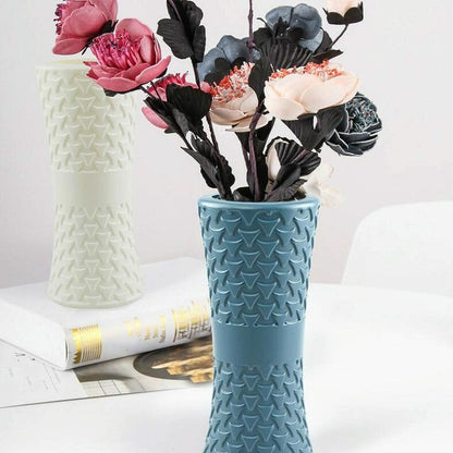 Hydroponic Drop-resistant Flower Vase for Dry and Wet Arrangements - Milk White
