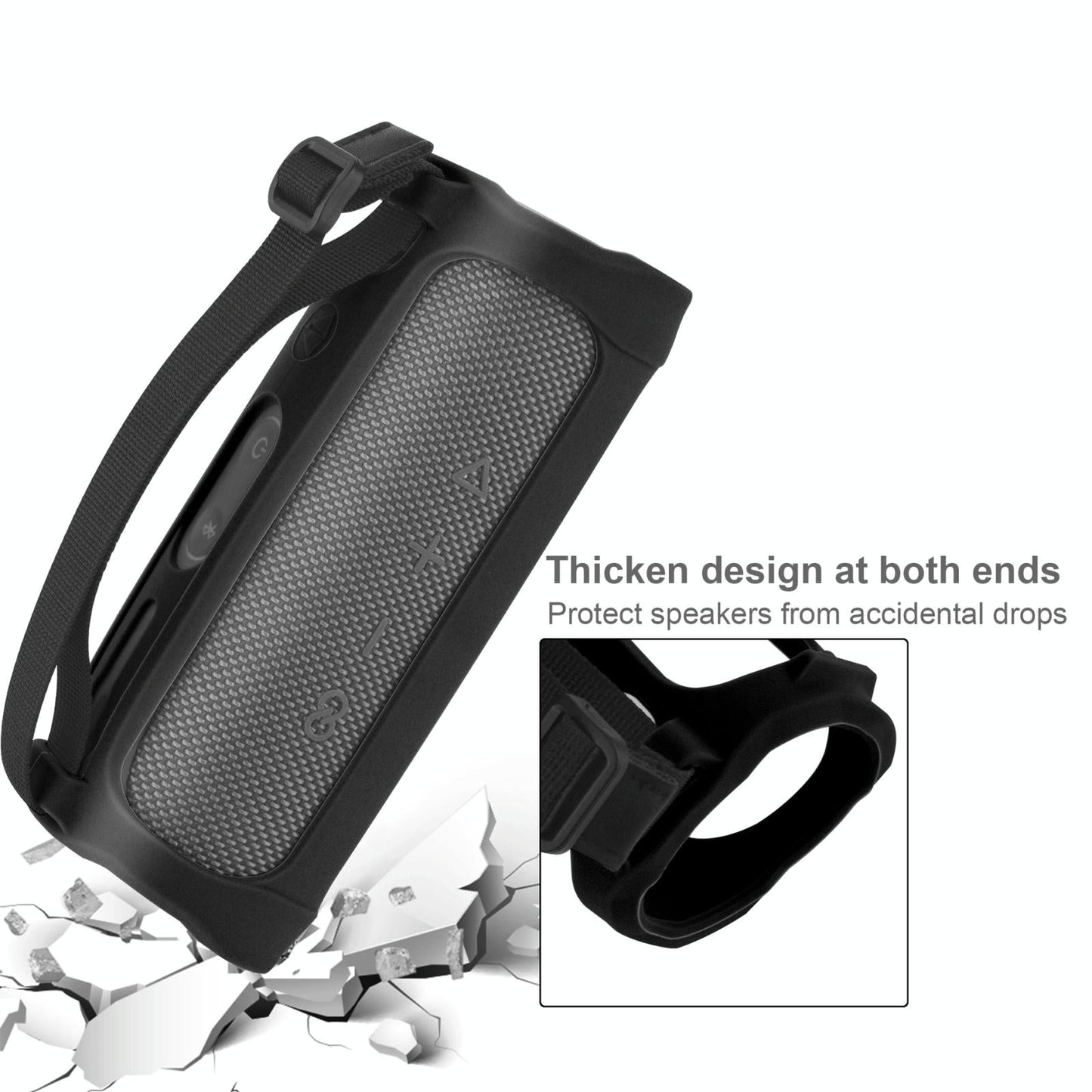 Soft Silicone Sleeve for Jbl Flip5 Speaker - Portable and Protective - Red