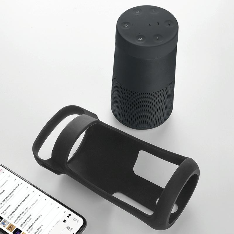 Portable Silicone Cover for Bose Soundlink Revolve Speaker - Black