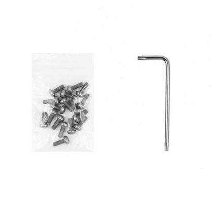 17-piece Battery Compartment Base Plate Set for Xiaomi Mijia M365 Pro - White Plum Screw
