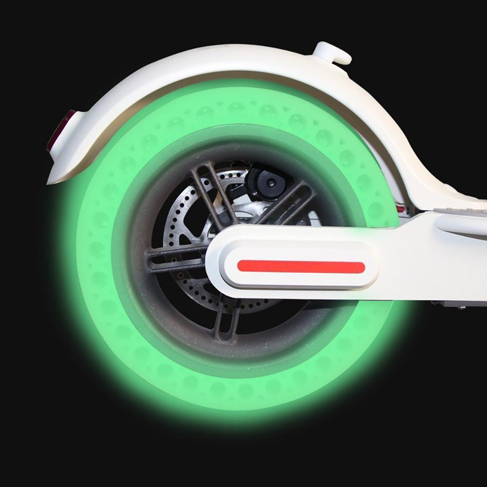 8.5 Inch Shock-absorbing Honeycomb Solid Tire for Xiaomi Mijia M365 - Fluorescent Pattern - Fluorescent Green