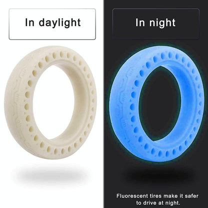 8.5 Inch Shock-absorbing Honeycomb Solid Tire for Xiaomi Mijia M365 - Fluorescent Pattern - Fluorescent Green
