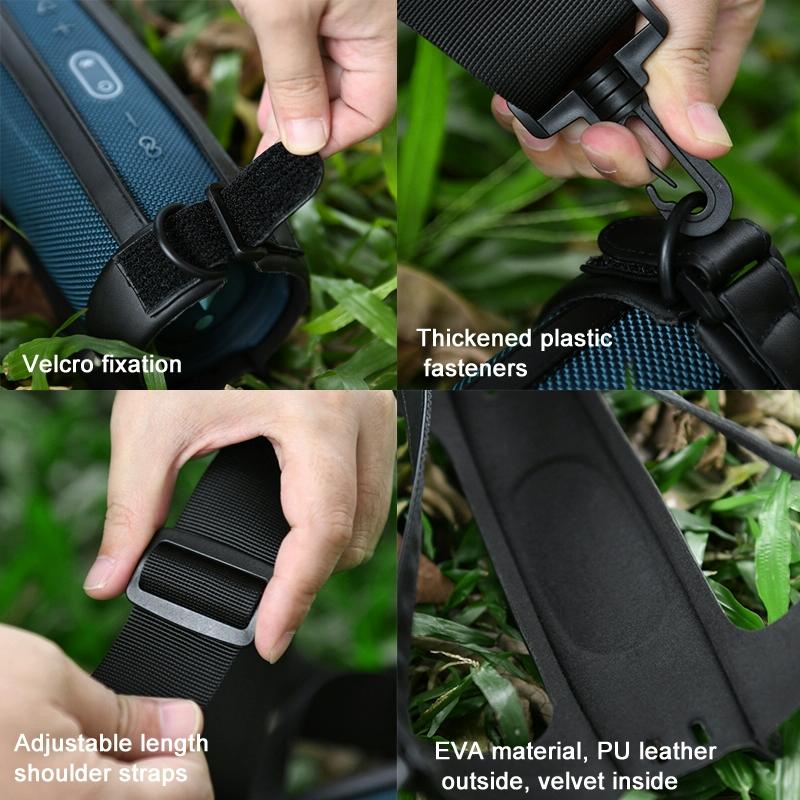 Jbl Charge5 Speaker Case with Crossbody Strap - Black
