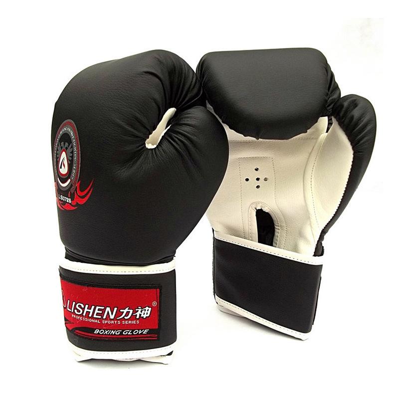 Muay Thai Training Gloves - Thickened For Fitness - Black
