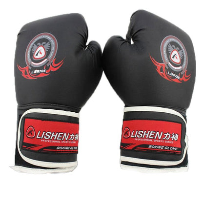 Muay Thai Training Gloves - Thickened For Fitness - Black