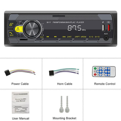 Car Bluetooth Mp3 Player With Eq Sound & Fast Charge - Black