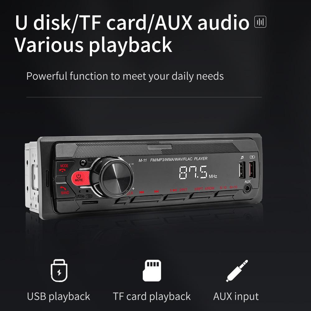 Car Bluetooth Mp3 Player With Eq Sound & Fast Charge - Black