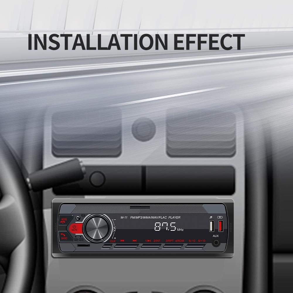 Car Bluetooth Mp3 Player With Eq Sound & Fast Charge - Black