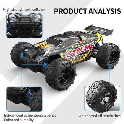 High Speed 4wd Rc Car - 1 18 Scale - Yellow