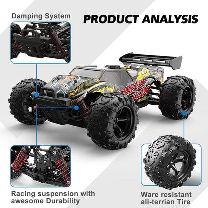 High Speed 4wd Rc Car - 1 18 Scale - Black / Yellow