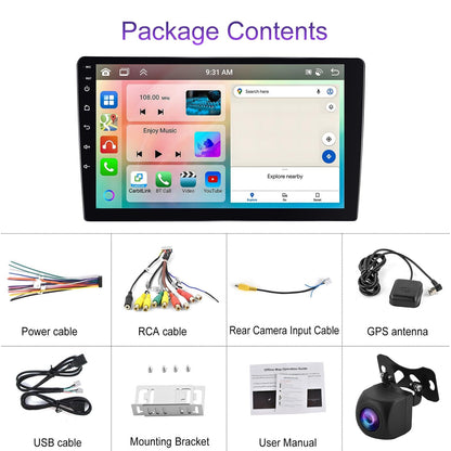 6 + 128G Android Car Bluetooth Player With Gps Navigation - Standard 9 Inch