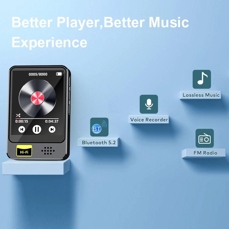 128Gb Bluetooth Mp3 / Mp4 Music Player With Radio & E Book Playback - 8Gb