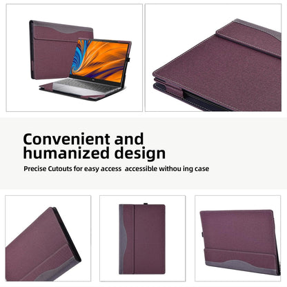Protective Leather Laptop Case - 16 Inch Anti-Fall - Black - For Samsung Galaxy Book 3 Pro